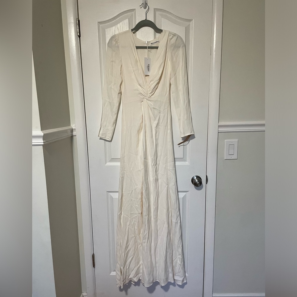 Reformation Gatsby Ivory dress